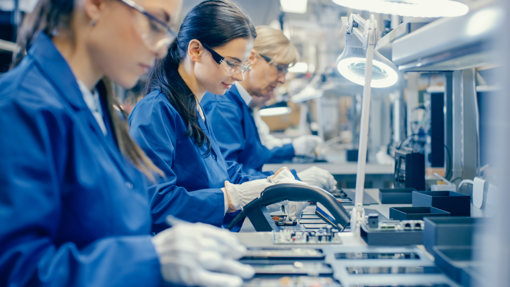 Factory workers