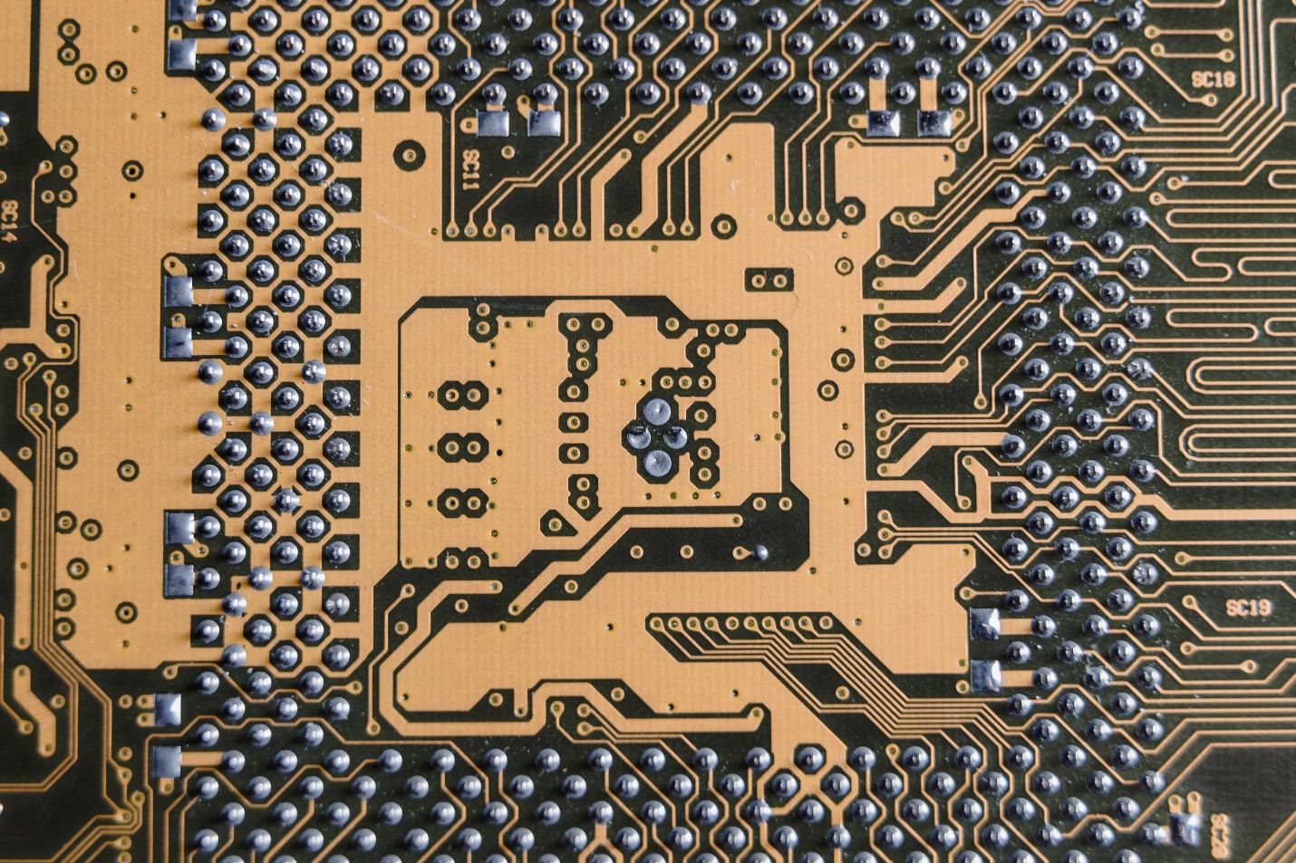 yellow and black circuit boards